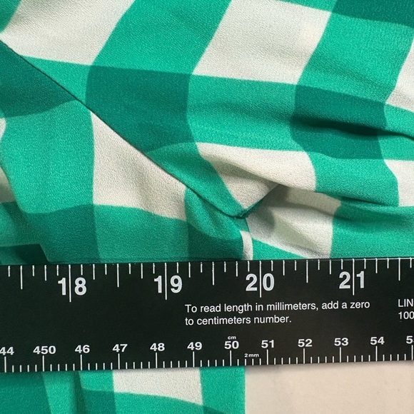 Banana Republic Teal and White Plaid Top - Picture 7 of 12